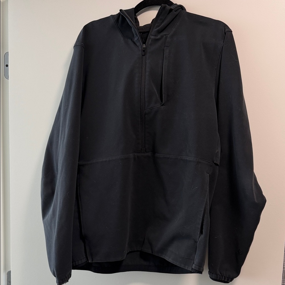 Black lululemon Half-Zip Pullover Hoodie